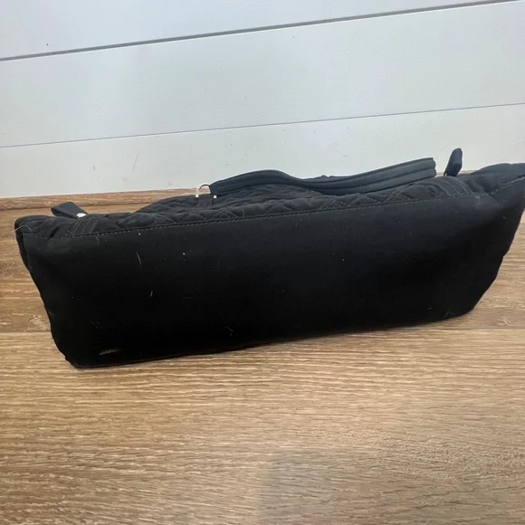 Vera Bradley Black Quilted Commuter Bag, travel laptop bag - Picture 9 of 11